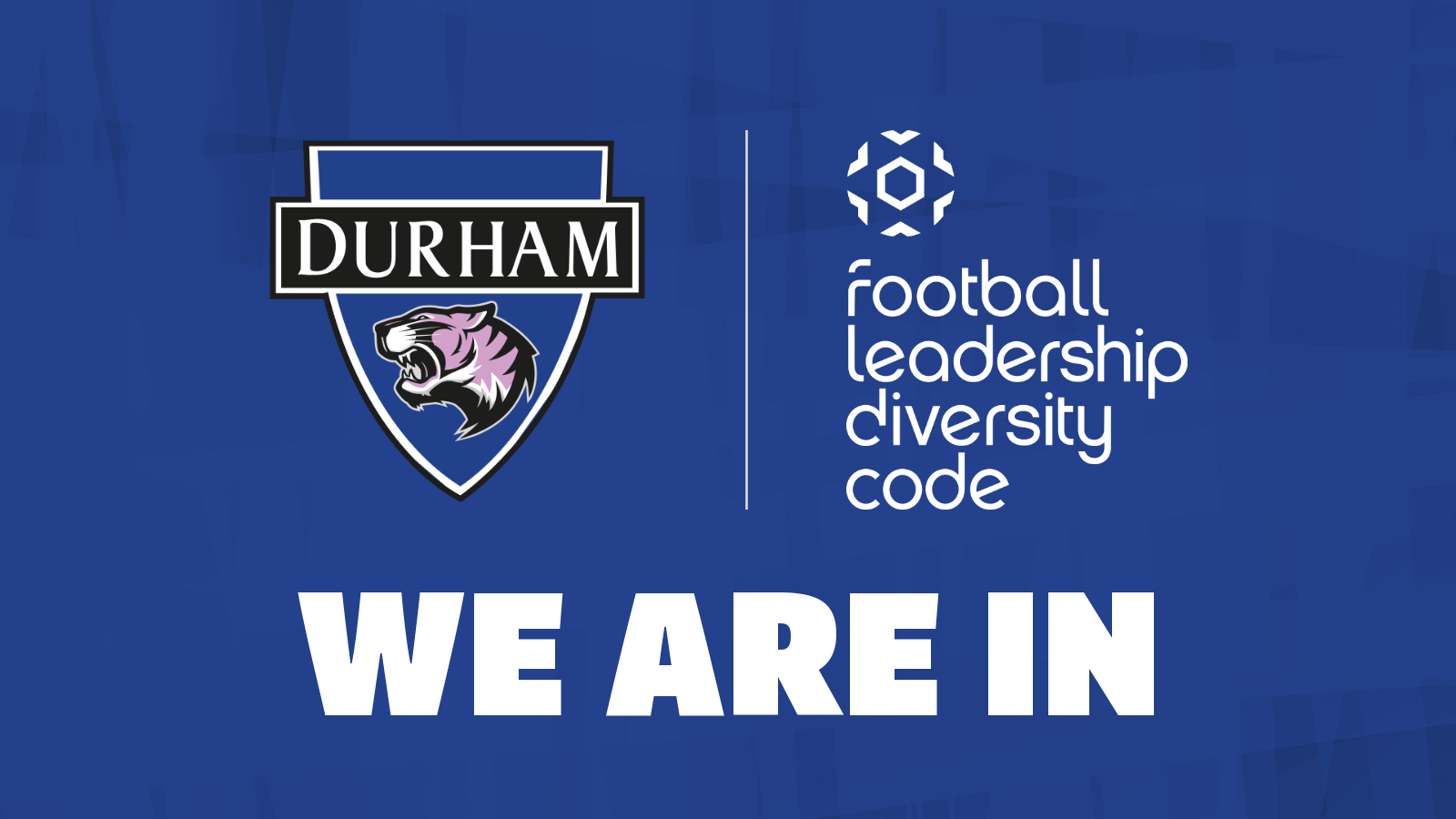 NEWS: Durham Women sign-up for Football Leadership Diversity Code
