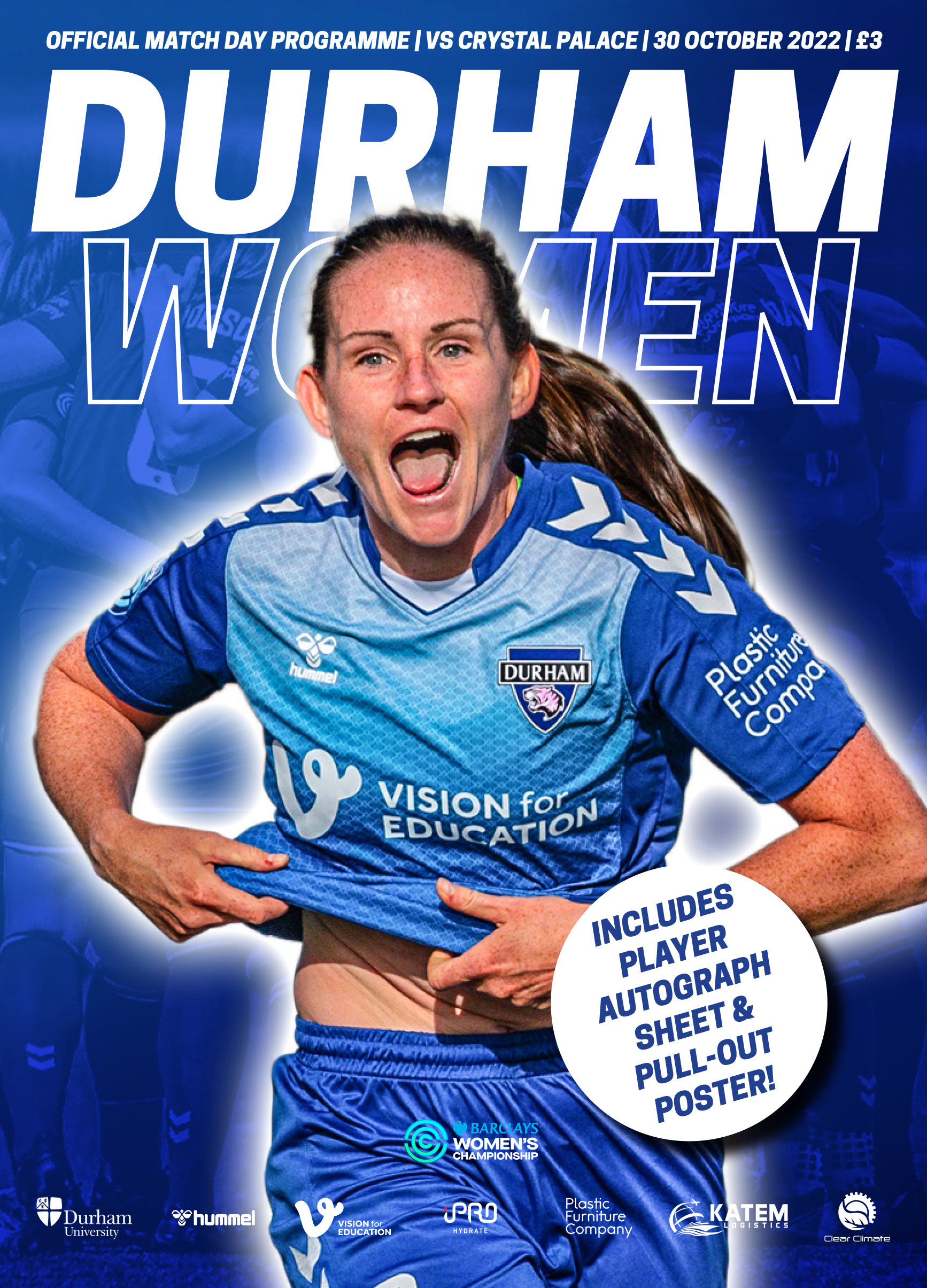 PROGRAMME: Durham v Crystal Palace