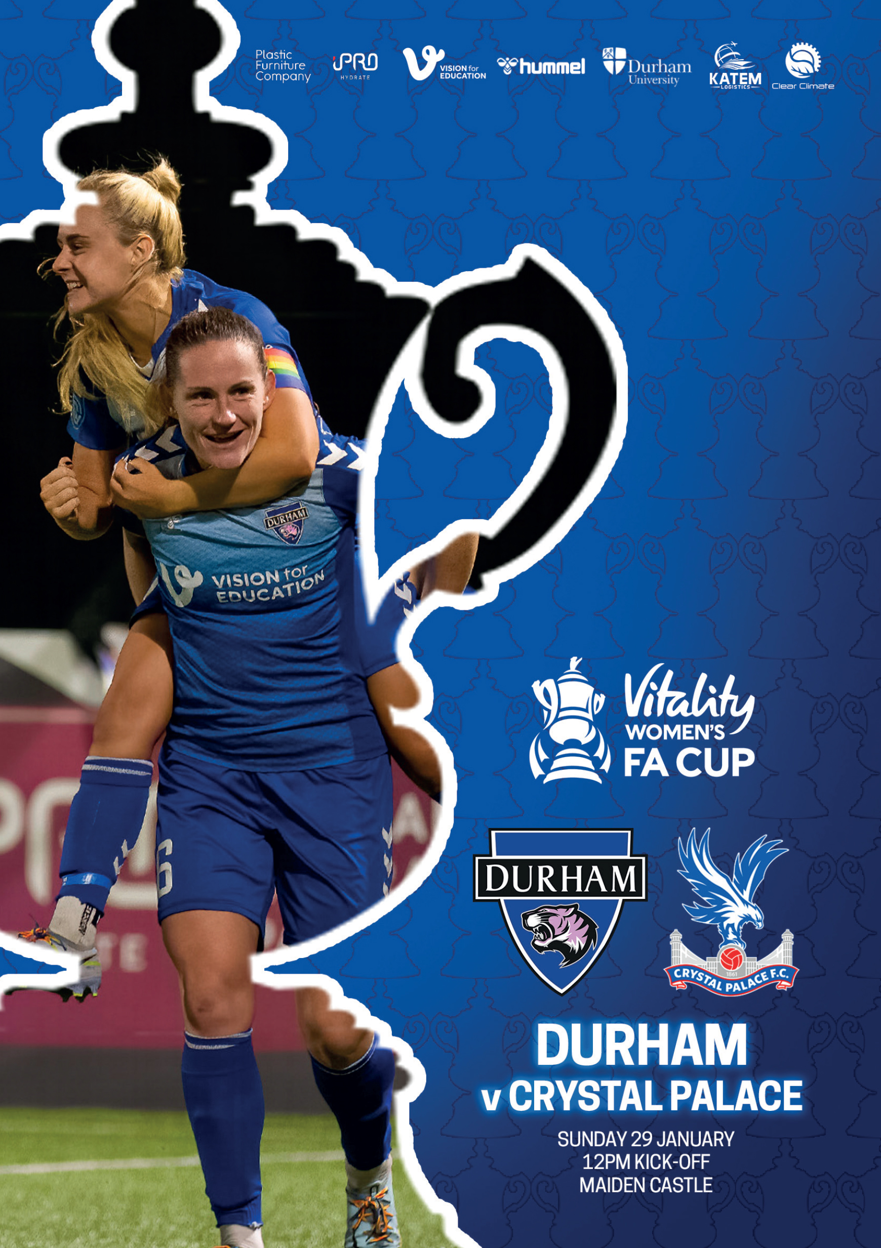 PROGRAMME: Durham v Crystal Palace (Vitality Women’s FA Cup)