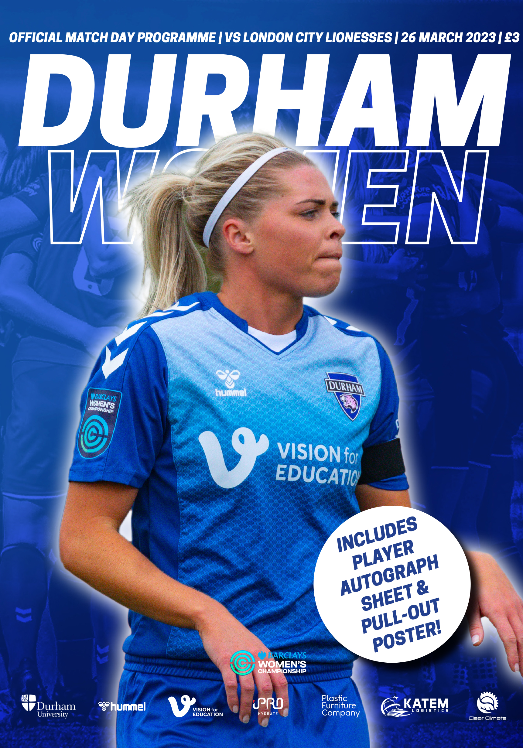 PROGRAMME: Durham v London City Lionesses