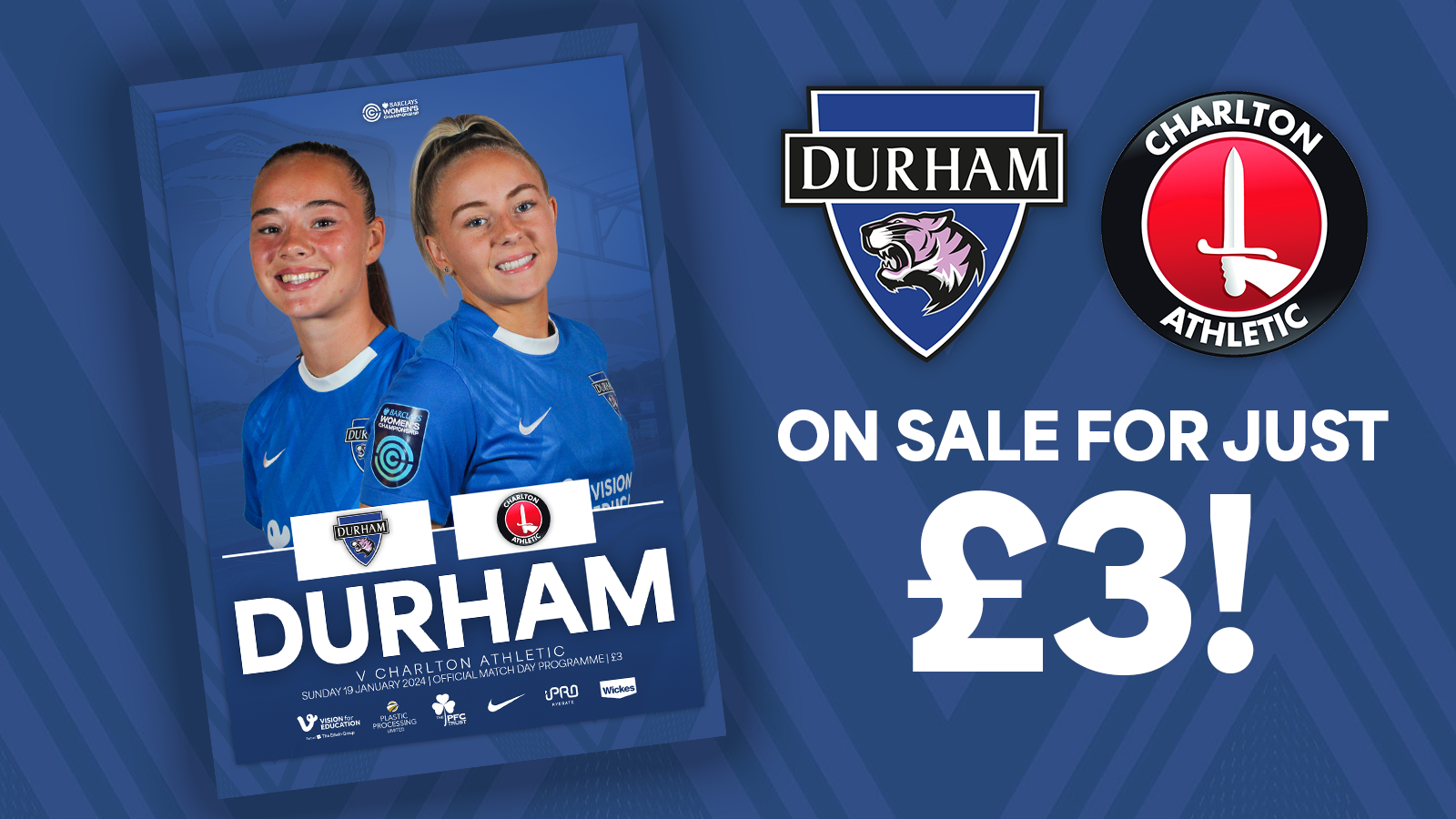 Match Day Programme | Get your Durham v Charlton issue on Sunday