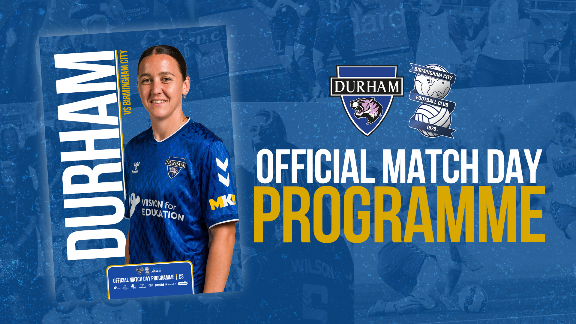 Match Day Programme – Get your Durham Women v Birmingham issue on Sunday